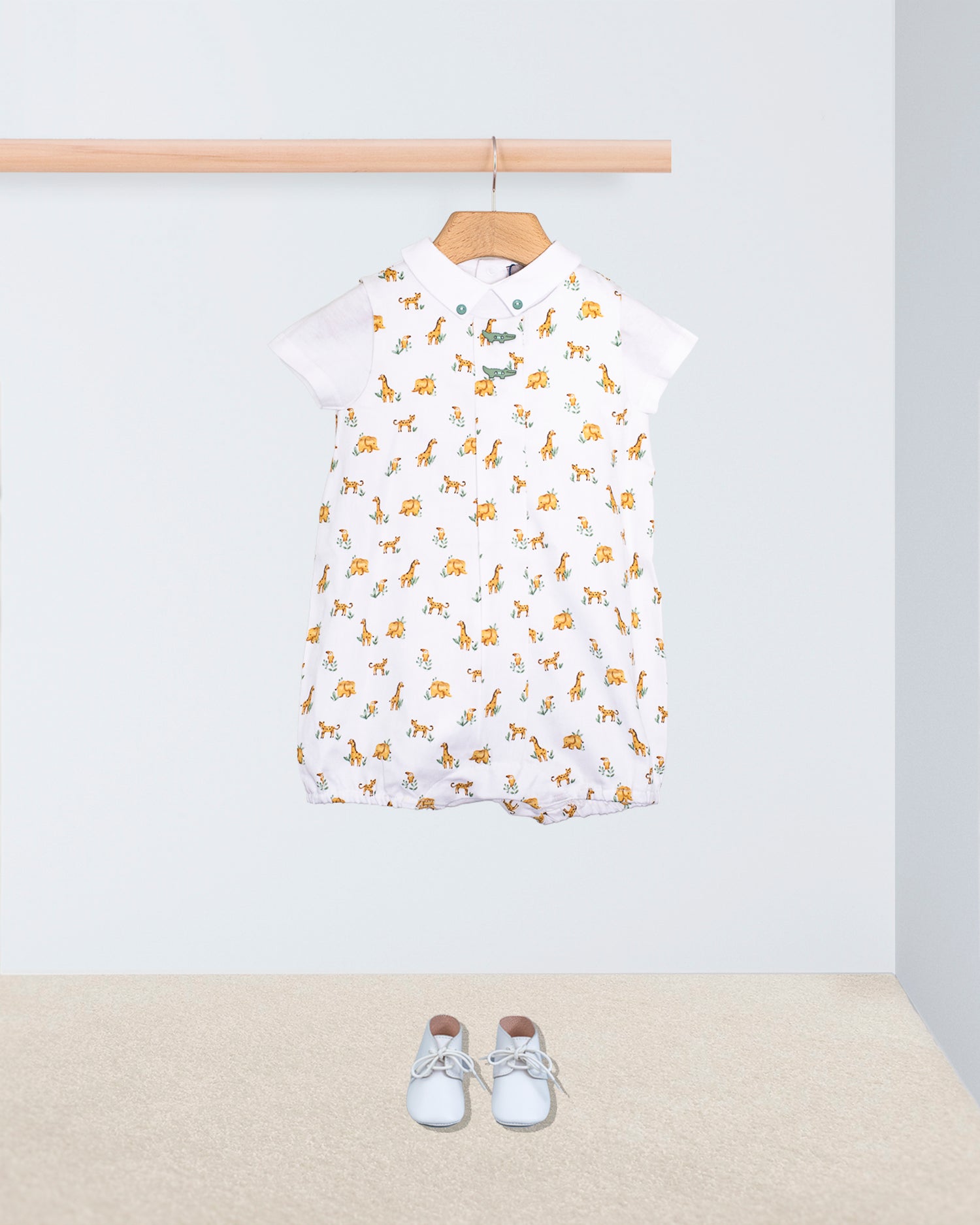 William Baby Safari Romper Outfit